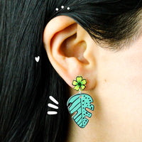Aretes Largos | Monstera