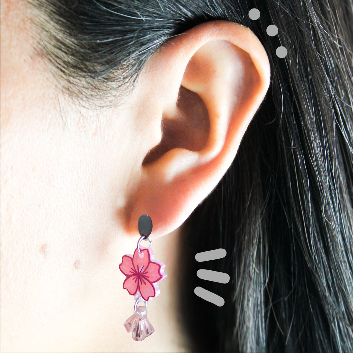 Aretes Largos | Cerezo