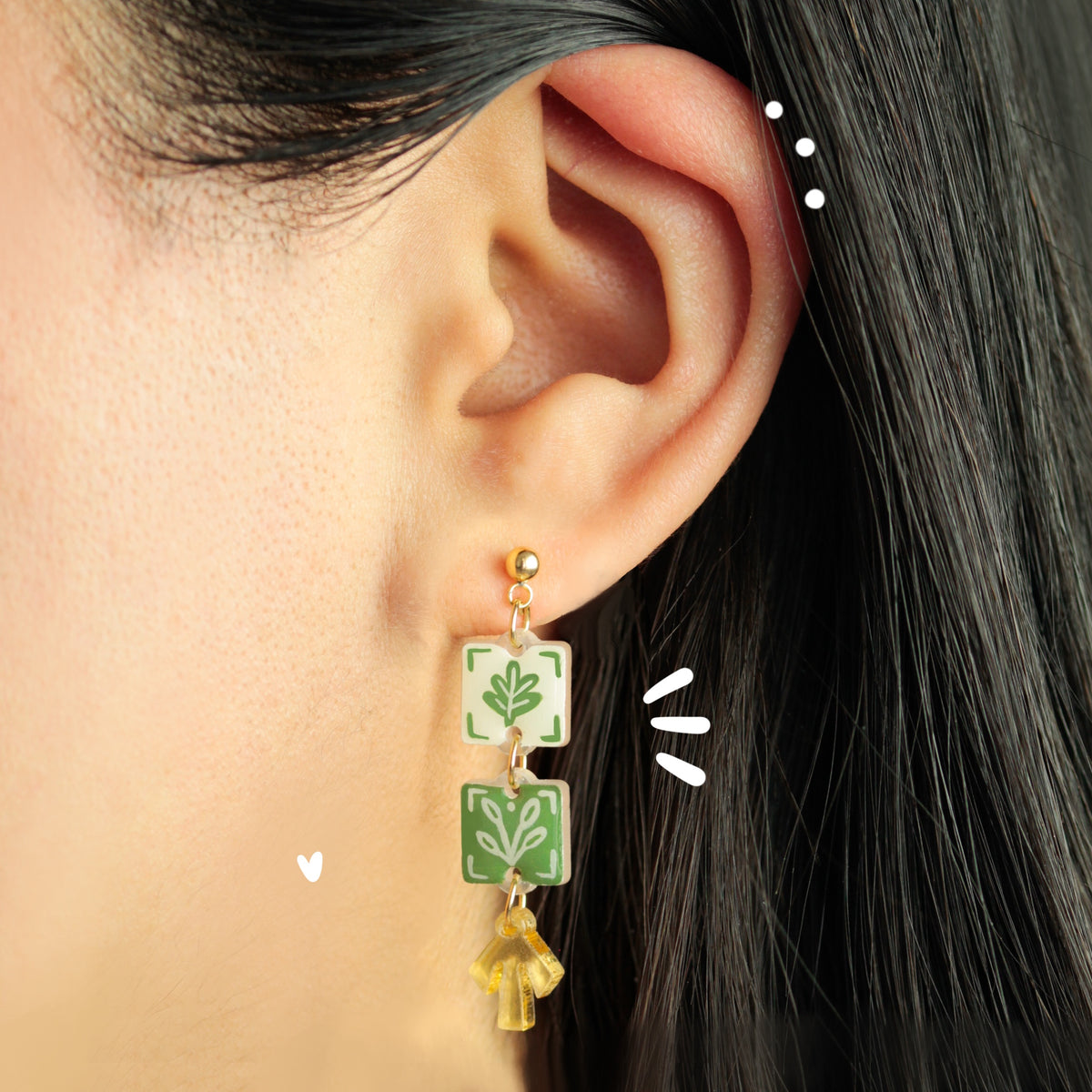 Aretes Largos | Olivo