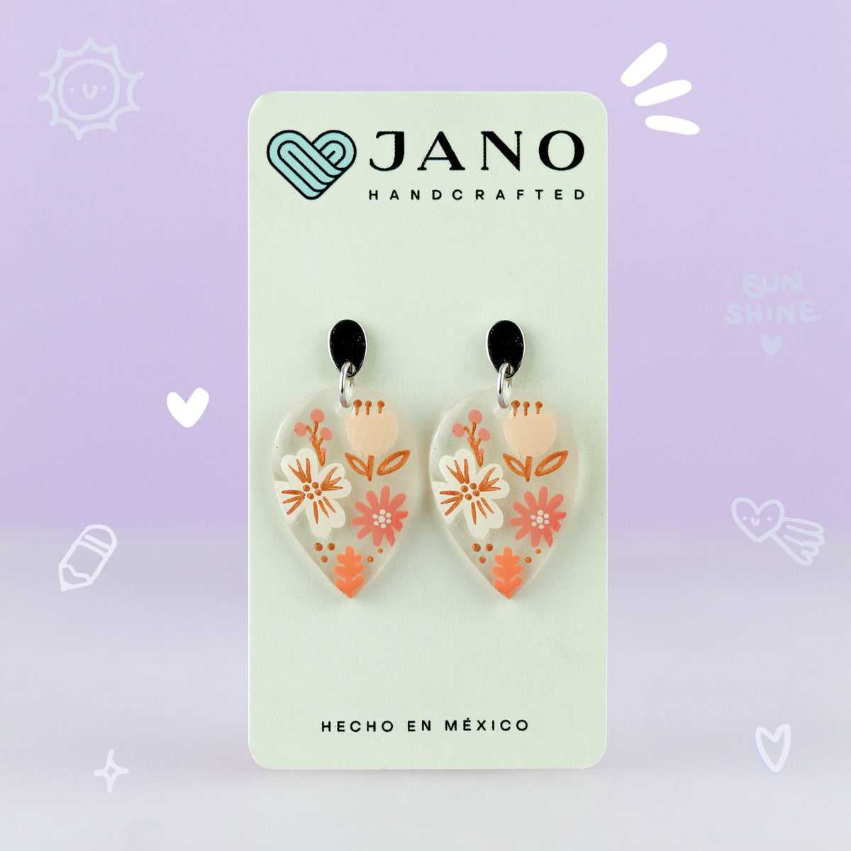 Aretes Largos | Jardín Rosa