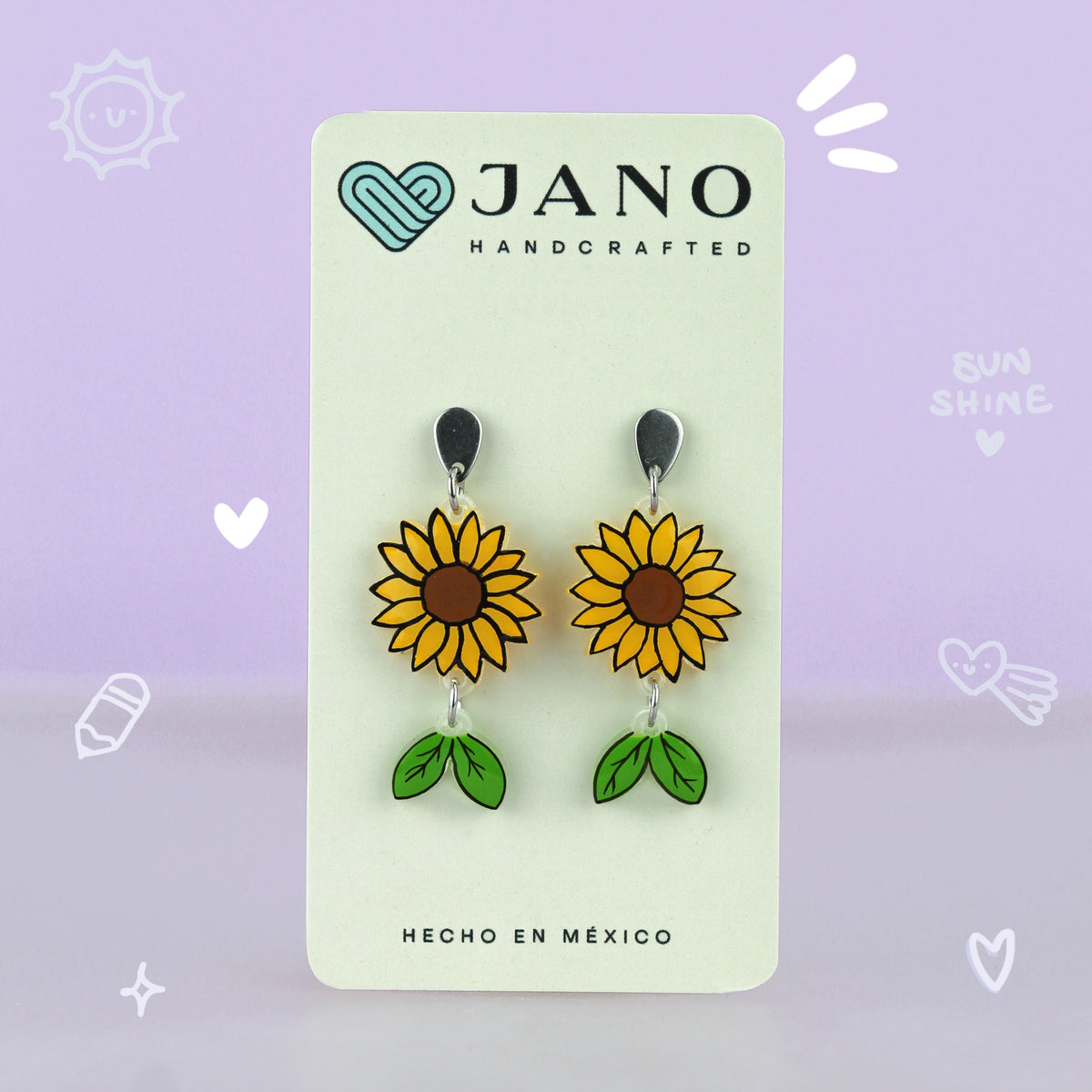 Aretes Largos | Girasoles