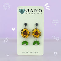 Aretes Largos | Girasoles