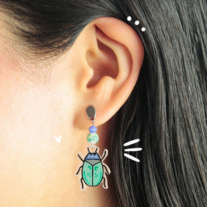 Aretes Largos | Escarabajo
