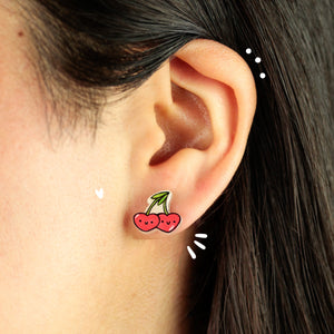 Aretes | Cherry