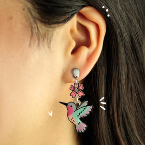 Aretes Largos | Colibrí