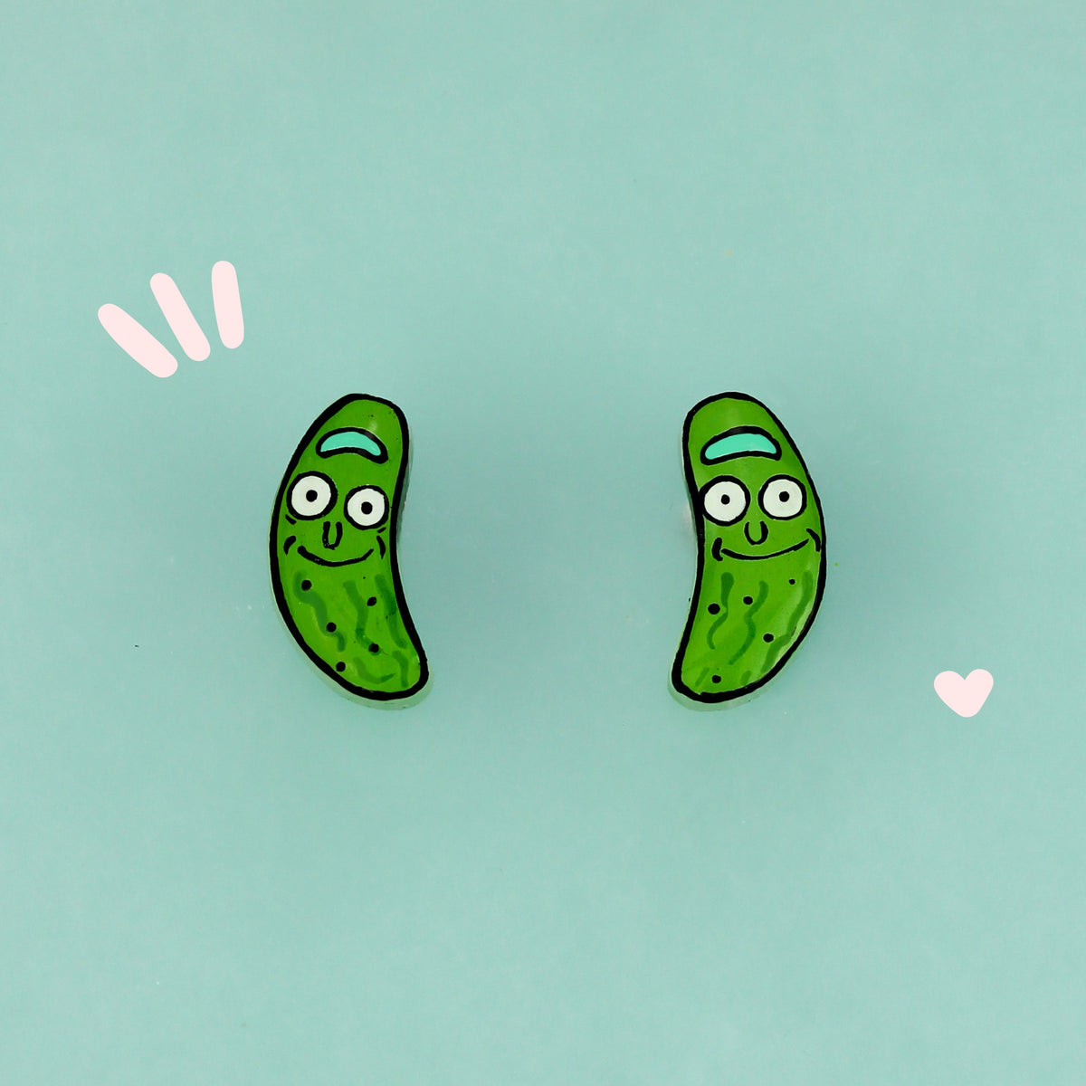 Aretes | Pickle Rick