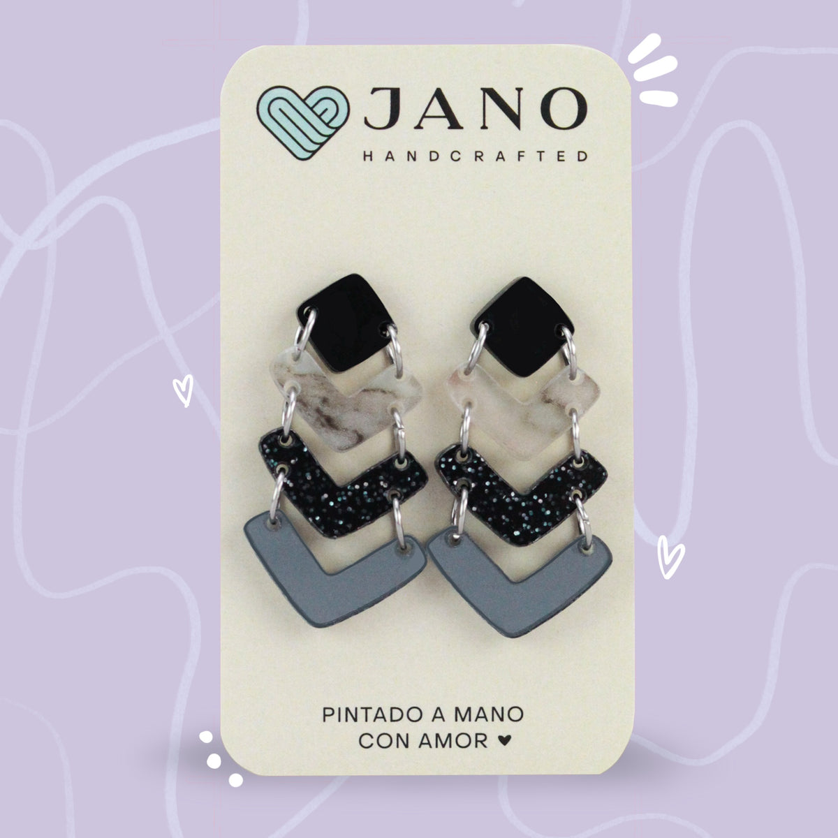 Aretes Largos | Ebano