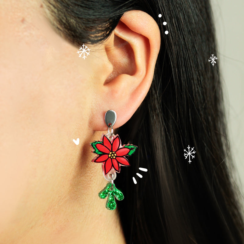 Aretes Largos | Nochebuena