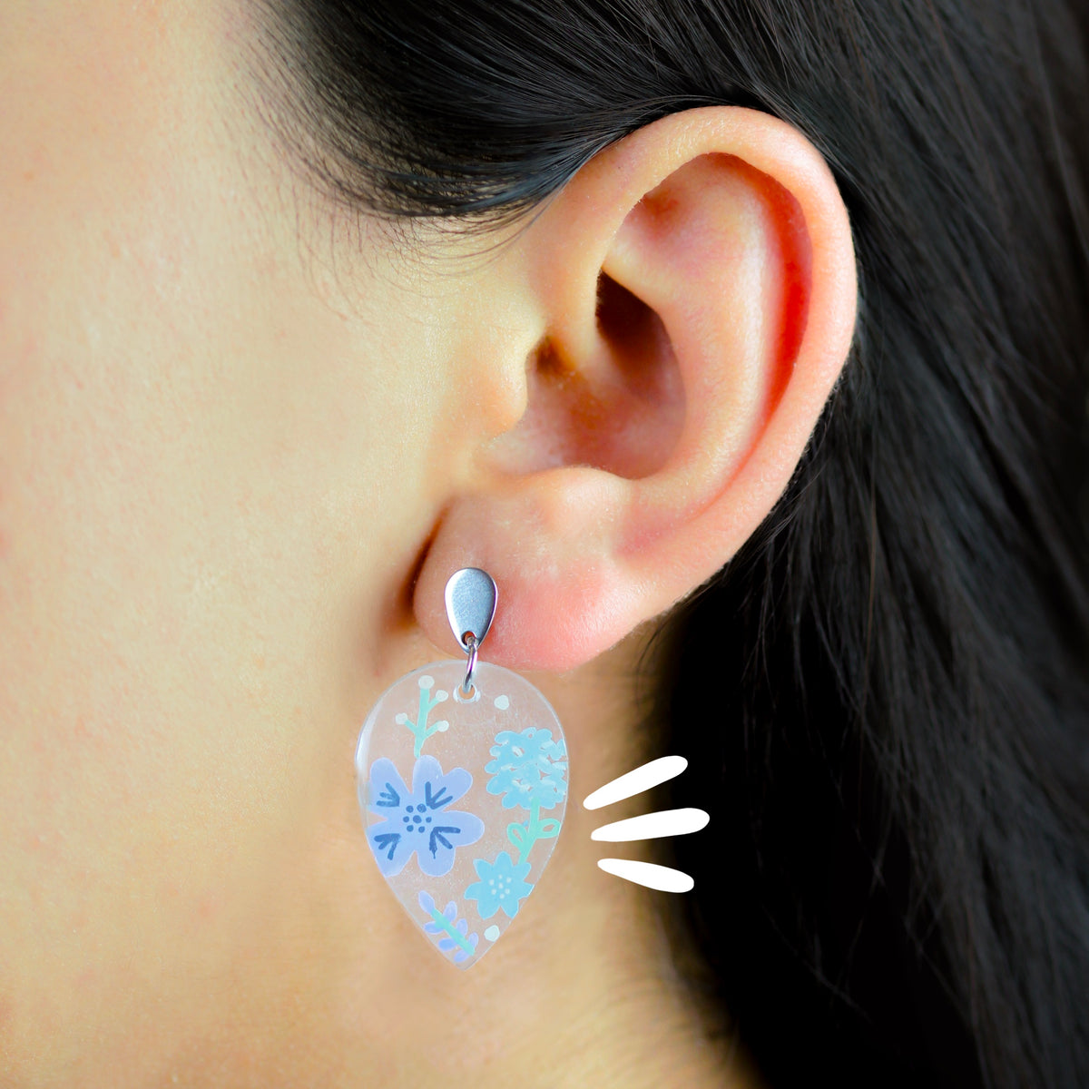 Aretes Largos | Jardín Azul