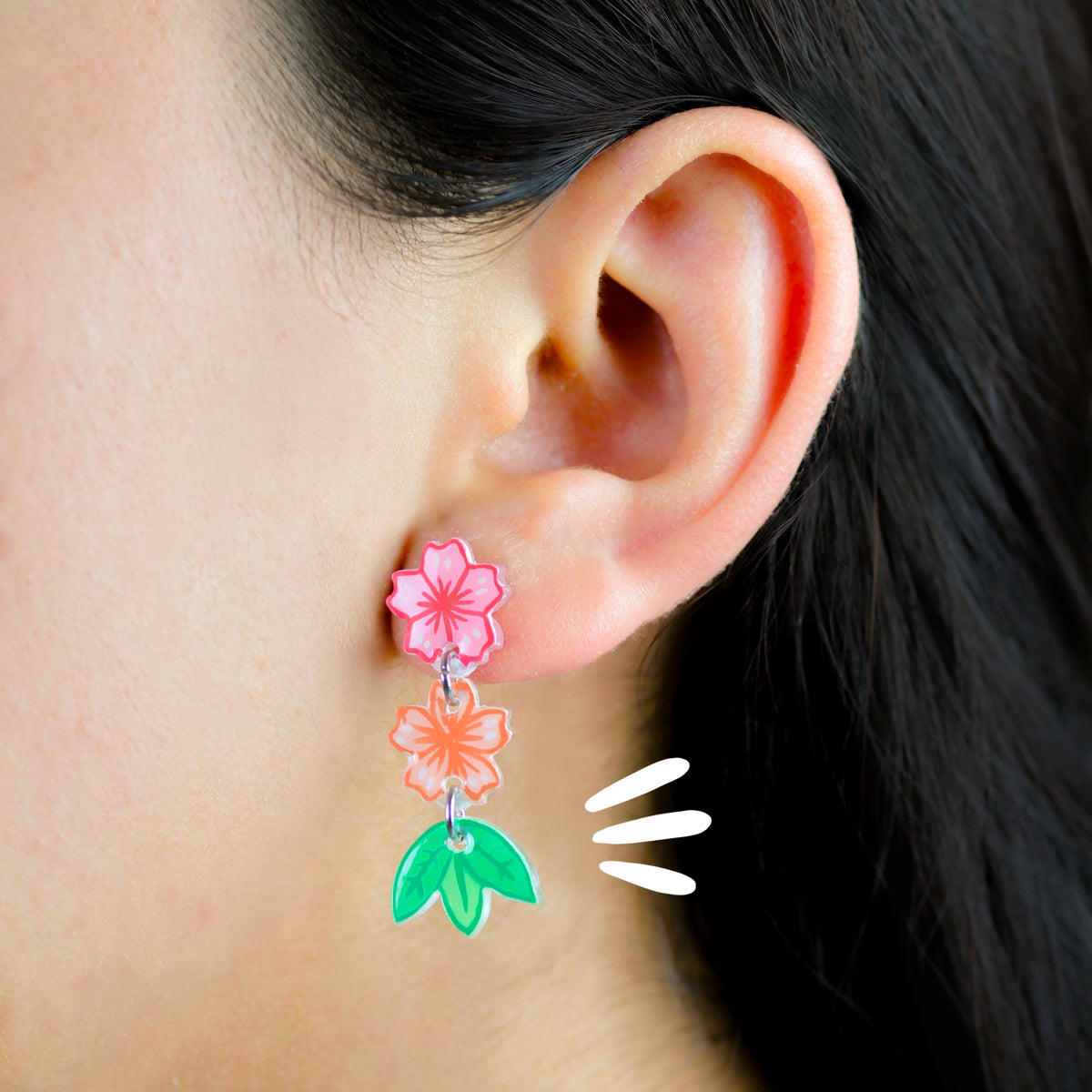 Aretes Largos | Cerezo