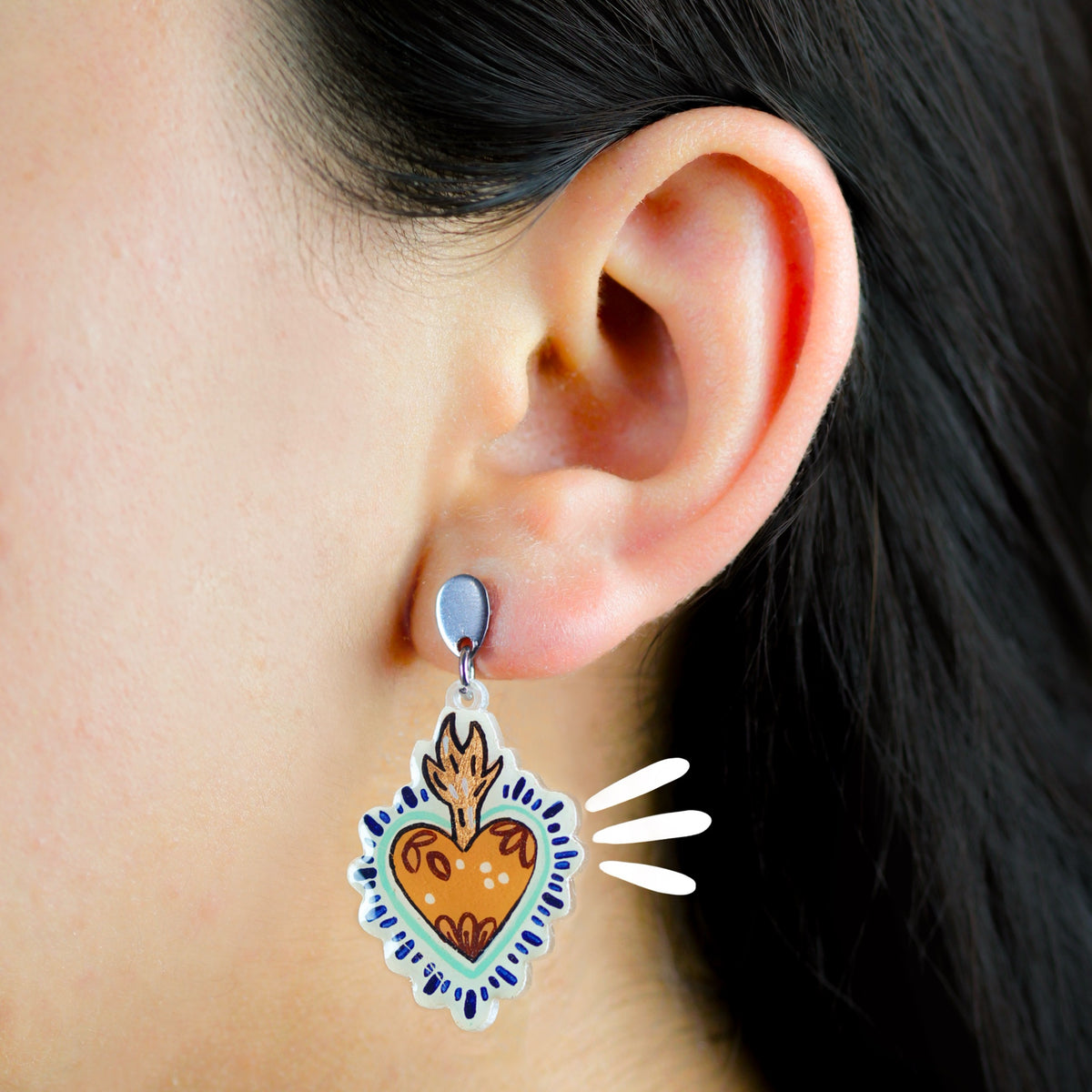 Aretes Largos | Piel Canela