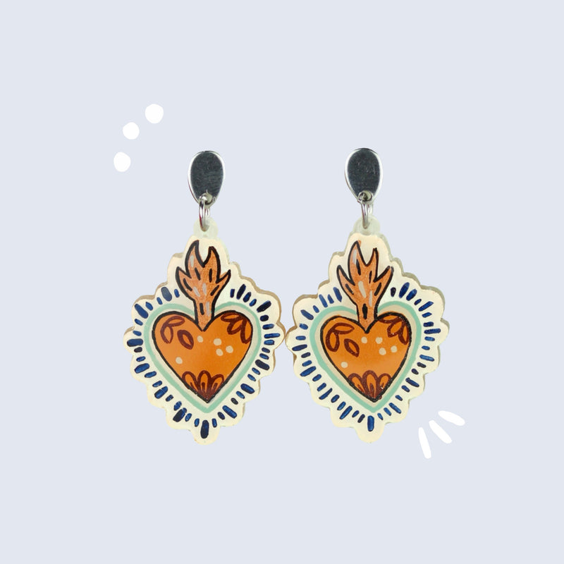 Aretes Largos | Piel Canela