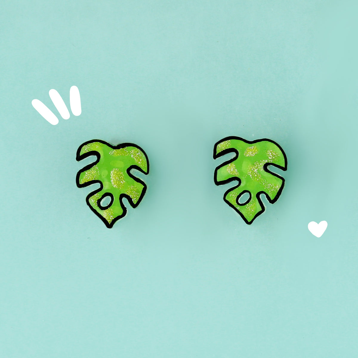 Aretes | Monstera