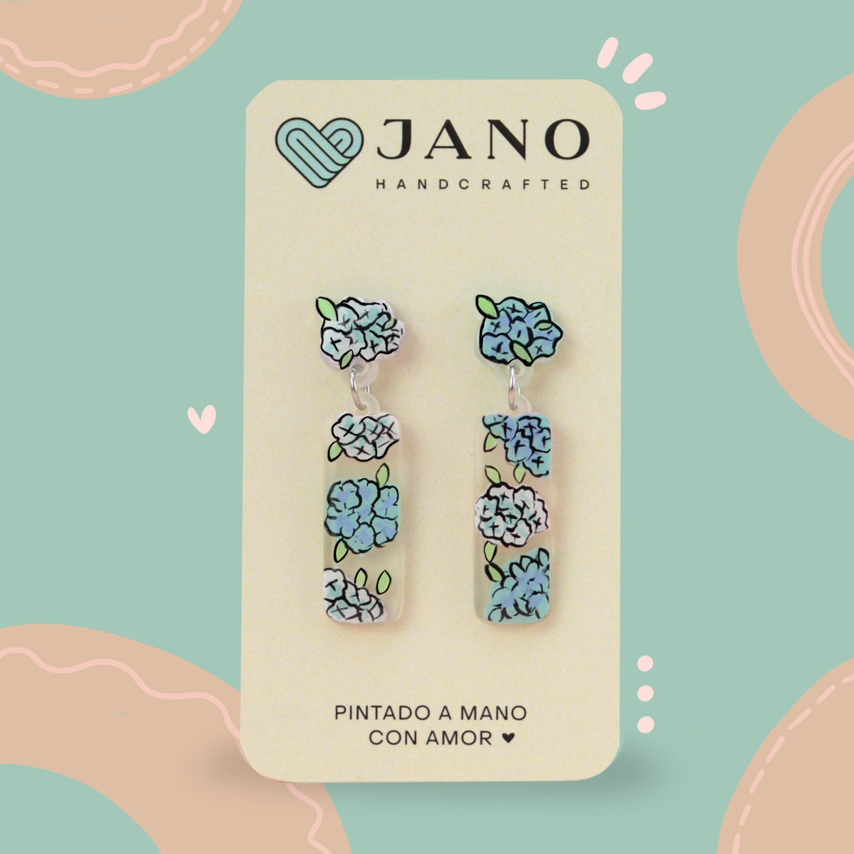 Aretes Largos | Hortencia