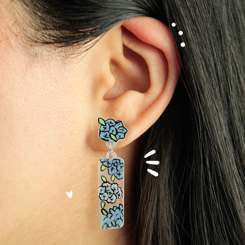 Aretes Largos | Hortencia