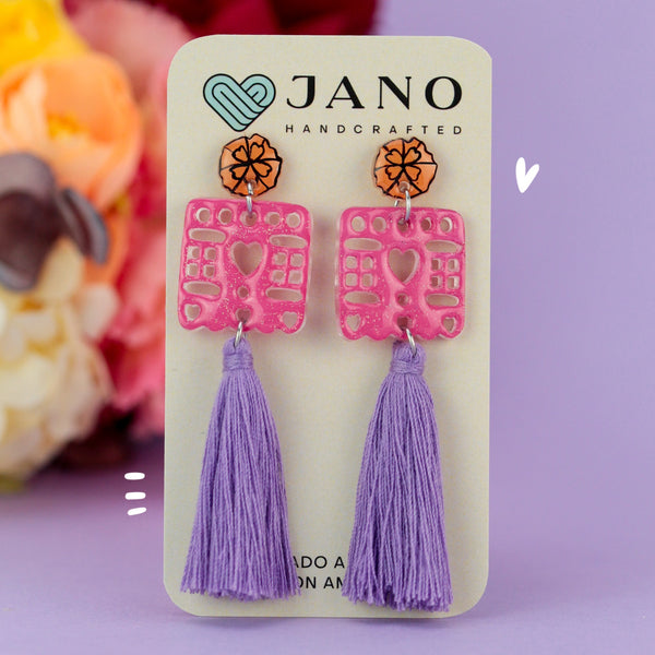 Aretes Largos | Papel Picado