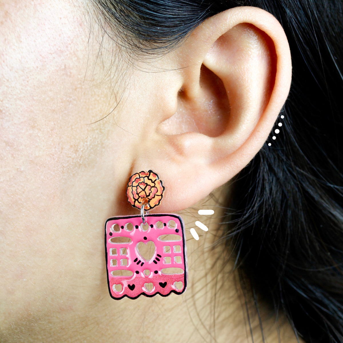 Aretes Largos | Papel Picado